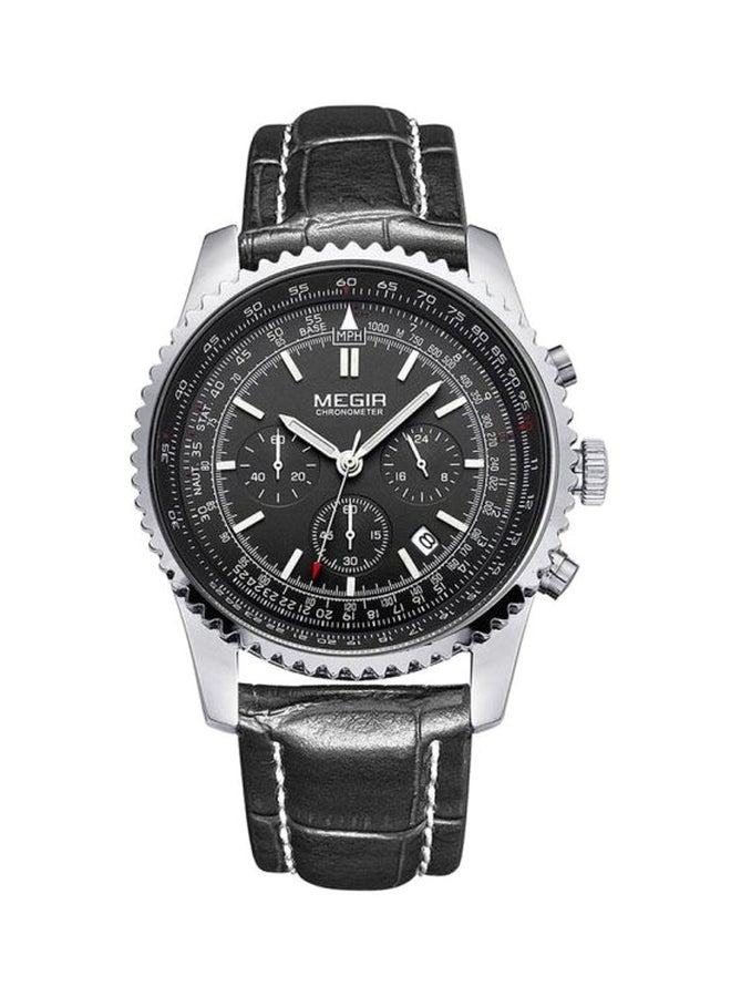 MEGIR - men Water Resistant Chronograph Watch ML2009GBK-1 - Image 1