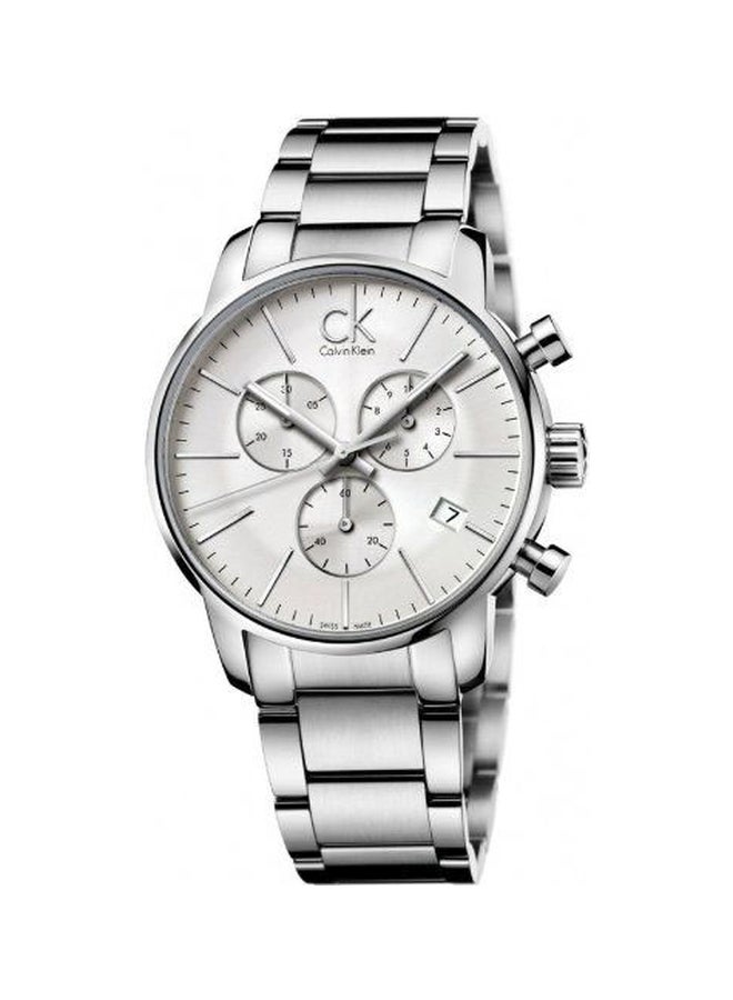 كالفن كلاين Men's Water Resistant Chronograph Watch K2G27146 - 43 mm - Silver - Image 1