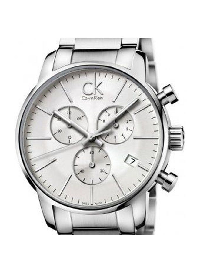 كالفن كلاين Men's Water Resistant Chronograph Watch K2G27146 - 43 mm - Silver - Image 4
