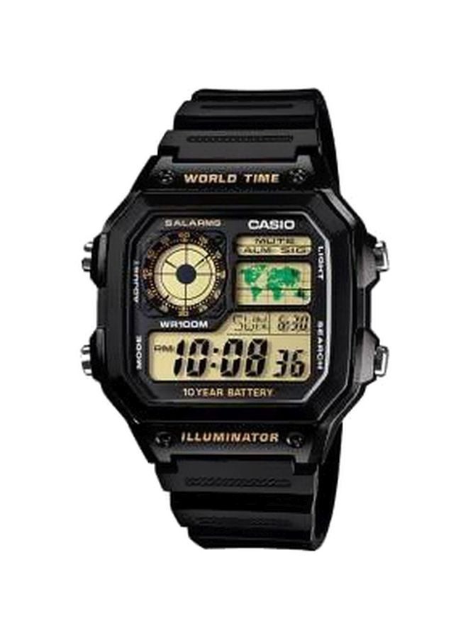 CASIO Men's Illuminator Water Resistant Digital Watch AE1200WH-1BVDF - Image 1