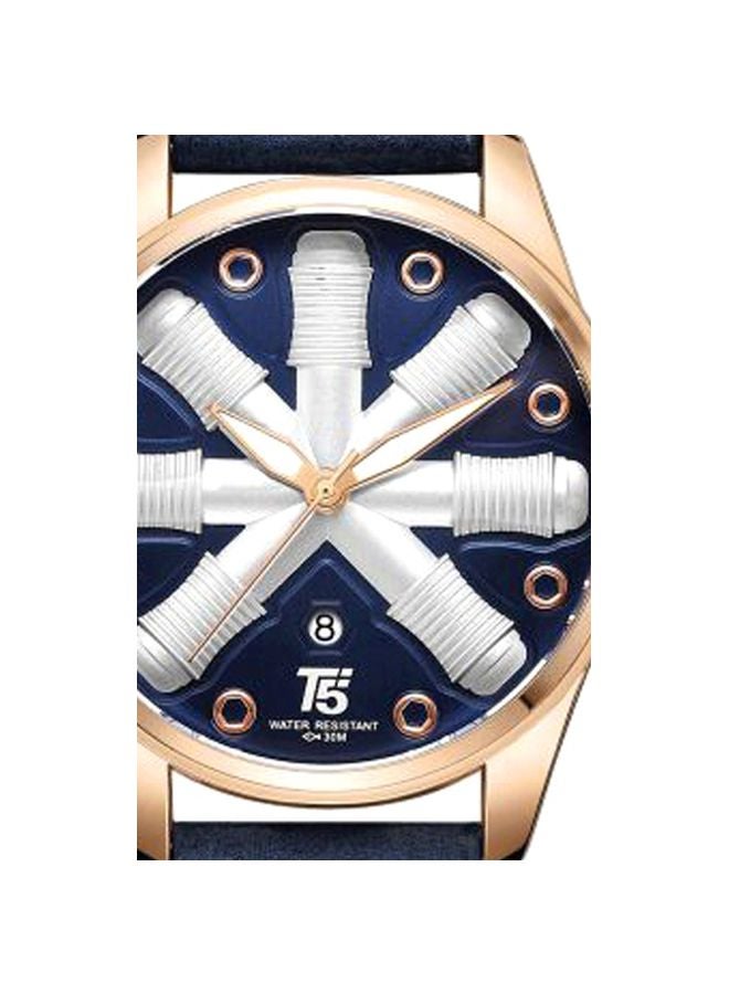 T5 men Stainless Steel Analog Watch H3632G-B  - Image 2