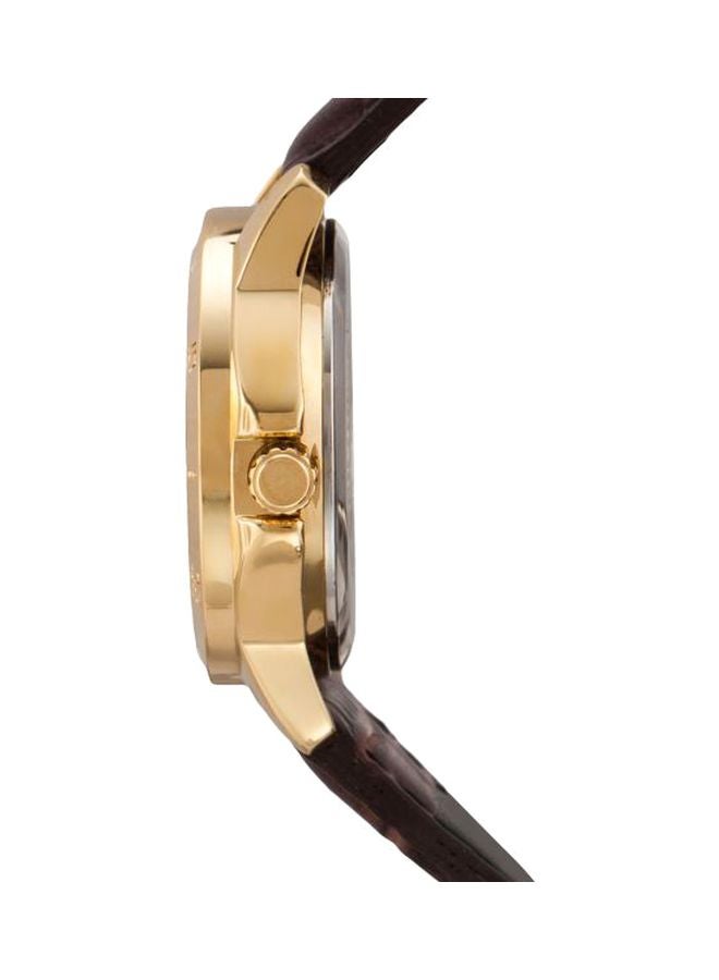 كاسيو ساعة يد بعقارب وسوار من الجلد طراز LTP-V004GL-9A - قياس 30 مم - لون بني للنساء - Image 5