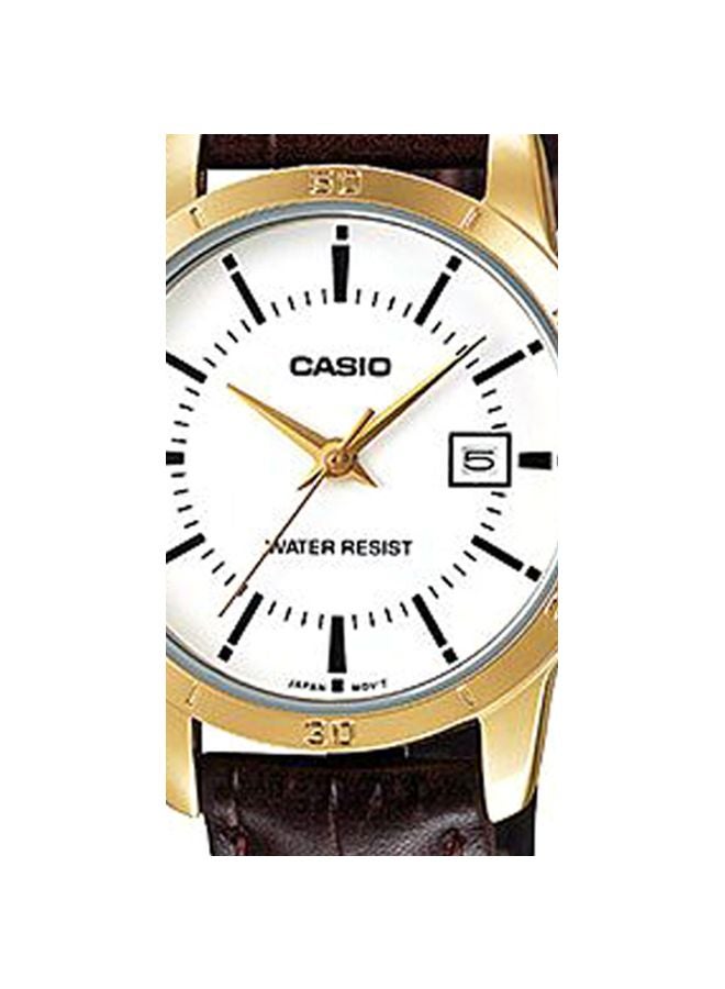 كاسيو ساعة يد كوارتز كاجوال بعقارب طراز LTP-V004GL-7A - قياس 35 مم - لون بني للنساء - Image 2