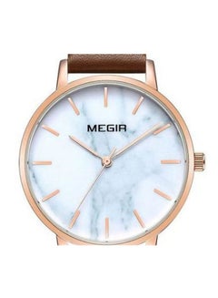 MEGIR women Leather Analog Watch ML4204LREBN-7N0  - Image 2