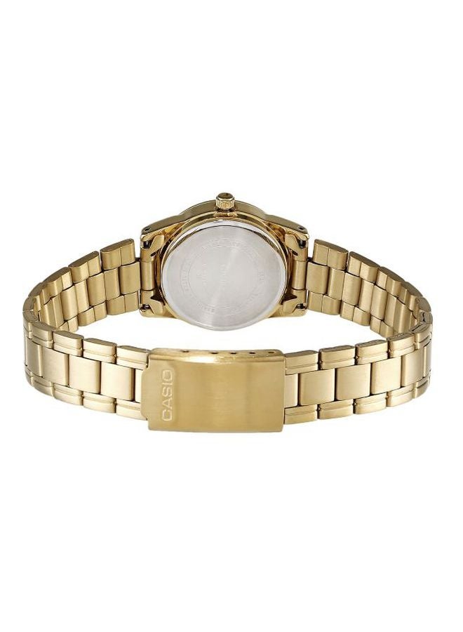 CASIO Women's Stainless Steel Analog Wrist Watch LTP-V001G-9B - 31 mm - Gold - Image 2