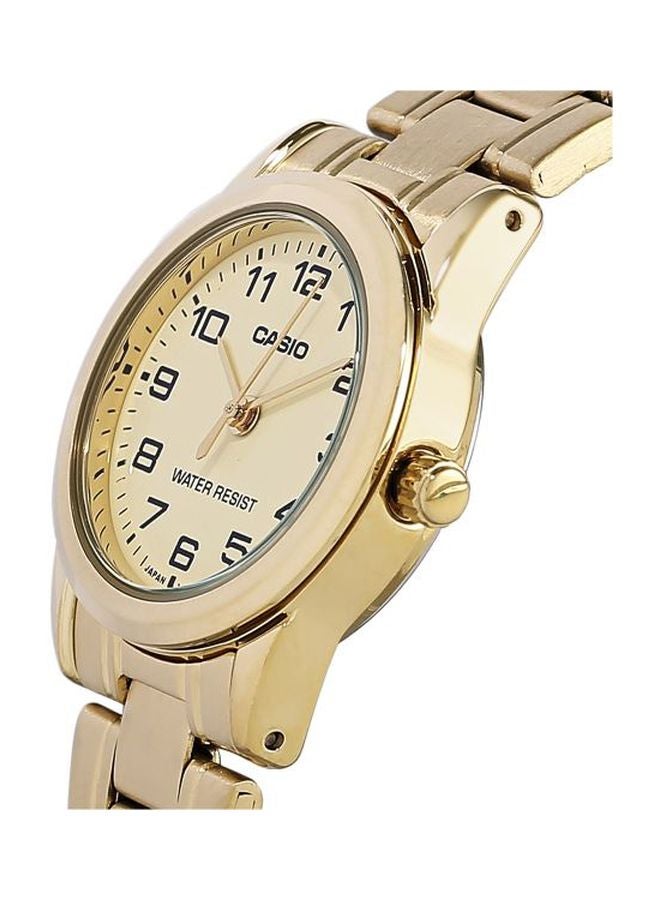 CASIO Women's Stainless Steel Analog Wrist Watch LTP-V001G-9B - 31 mm - Gold - Image 3