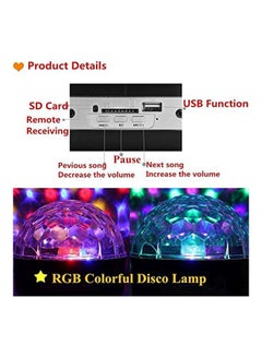Solmore LED Disco Ball Party Lights Multicolour  - Image 5