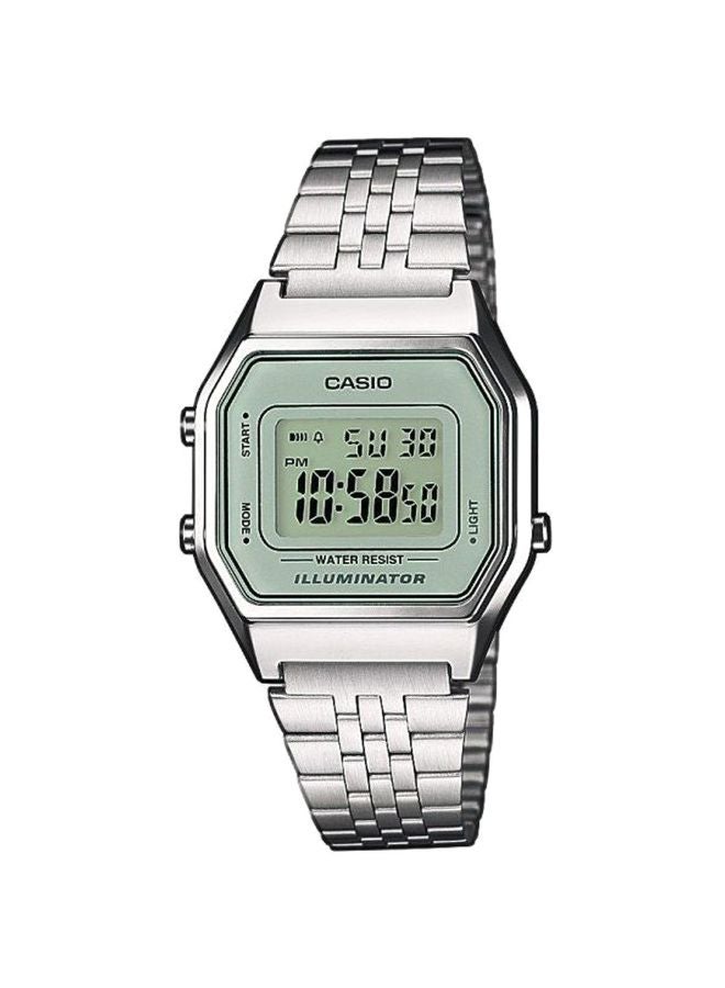 CASIO Men's Stainless Steel Digital Watch La680Wa-7Df - 29 mm - Silver - Image 1