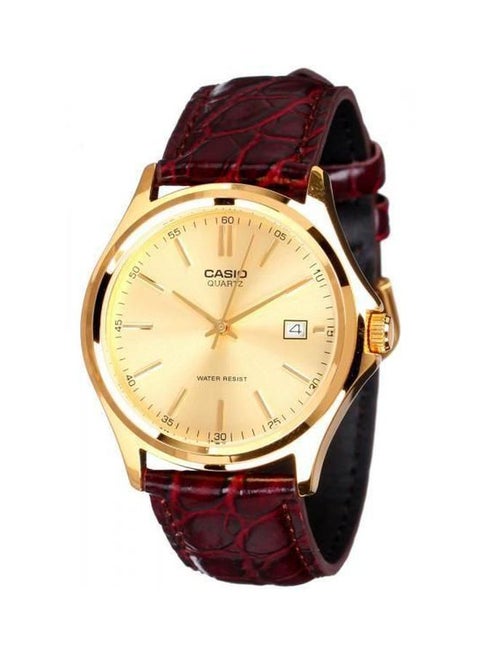 Men's Casual Analog Quartz Watch MTP-1183Q-9ADF - 39 mm - Brown