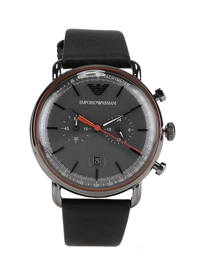 armani Men's Leather Analog Wrist Watch Ar11168 
