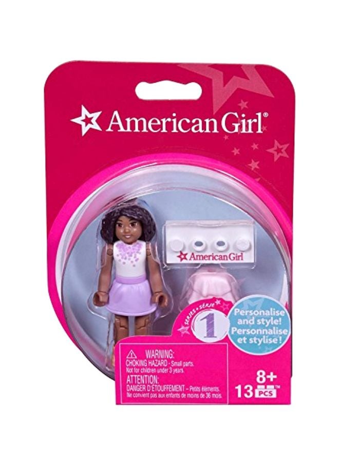 ميجا بلوكس مجسم صغير لشخصية بلون أرجواني باشون من سلسلة أمريكان جيرل 1 من كونستراكس - Image 2