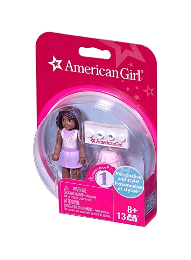 ميجا بلوكس مجسم صغير لشخصية بلون أرجواني باشون من سلسلة أمريكان جيرل 1 من كونستراكس - Image 4