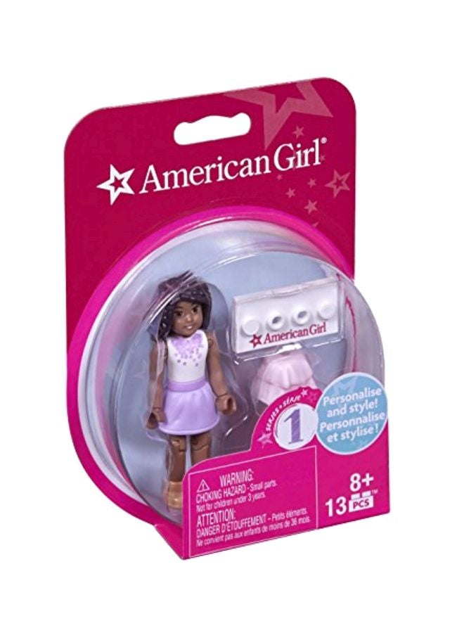 ميجا بلوكس مجسم صغير لشخصية بلون أرجواني باشون من سلسلة أمريكان جيرل 1 من كونستراكس - Image 5