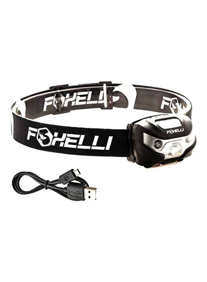 Foxelli - USB Rechargeable Headlamp Flashlight - Image 1