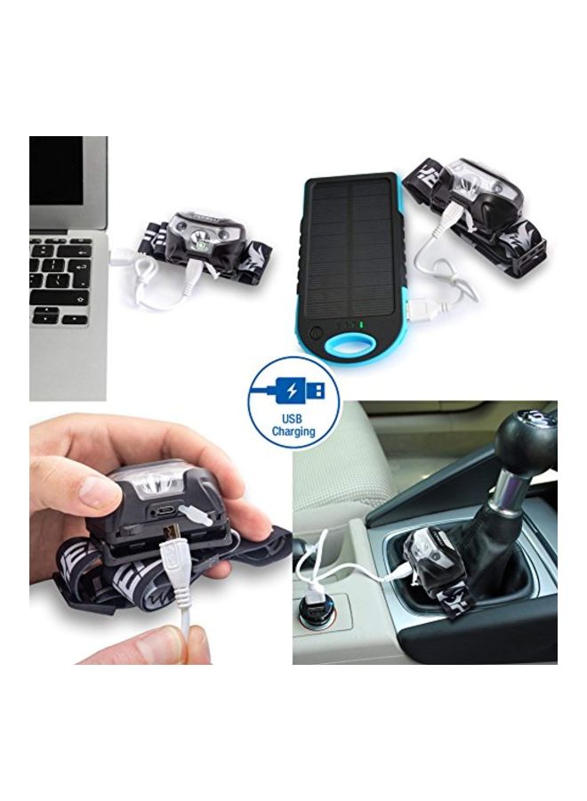 Foxelli - USB Rechargeable Headlamp Flashlight - Image 1