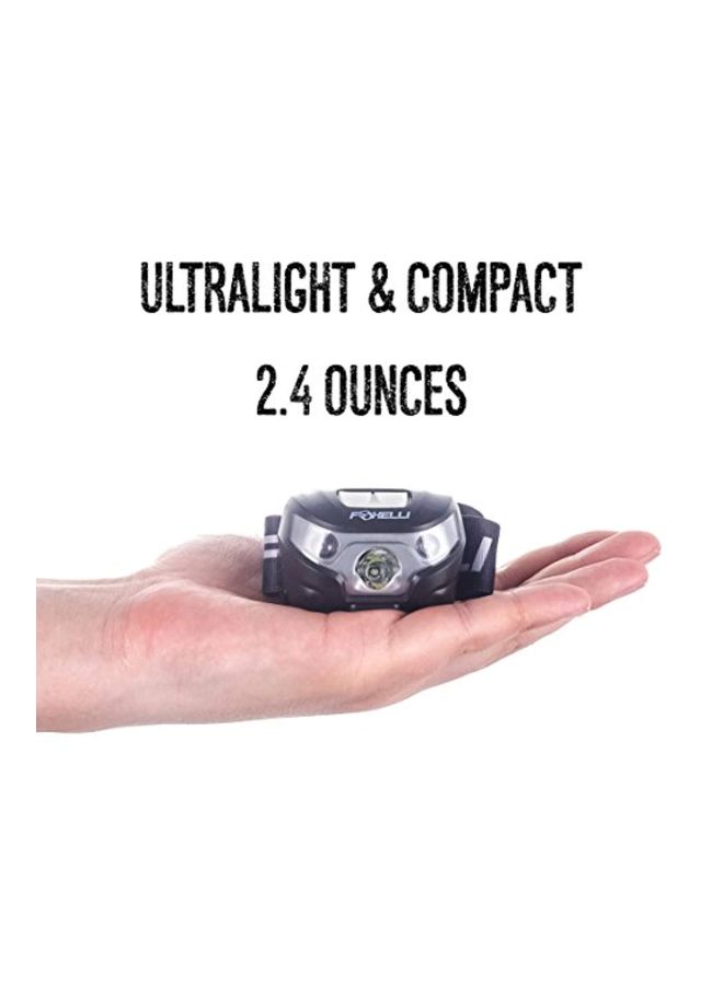 Foxelli - USB Rechargeable Headlamp Flashlight - Image 1