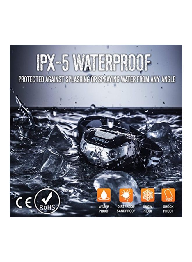 Foxelli - USB Rechargeable Headlamp Flashlight - Image 1