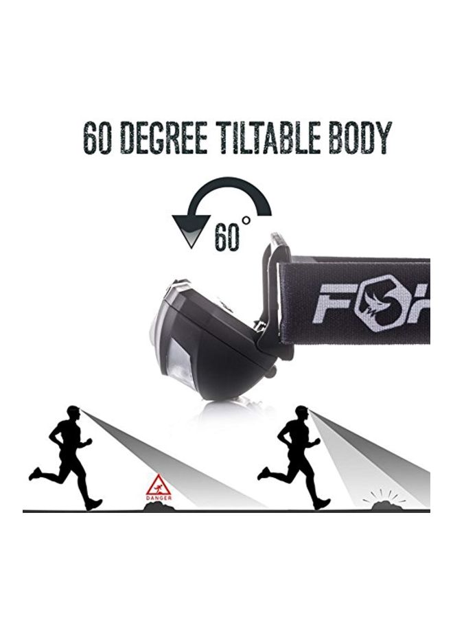 Foxelli - USB Rechargeable Headlamp Flashlight - Image 1
