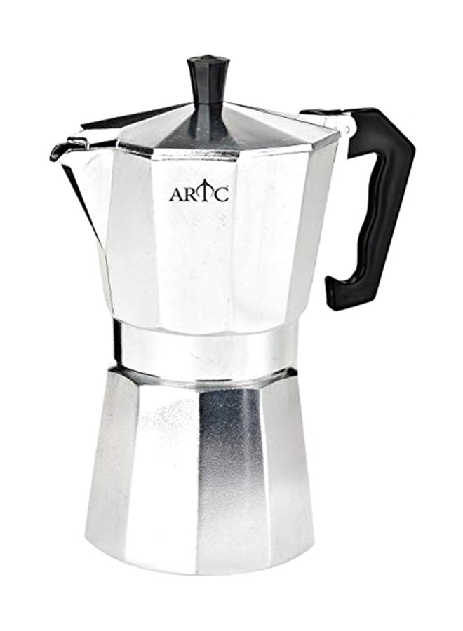 ARTC 3-Piece Espresso Coffee Maker With Mini Electric Hot Plate Pot Set Silver 150ml  - Image 1