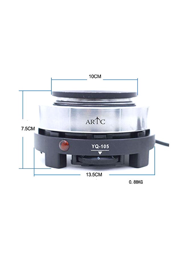 ARTC 3-Piece Espresso Coffee Maker With Mini Electric Hot Plate Pot Set Silver 150ml  - Image 3