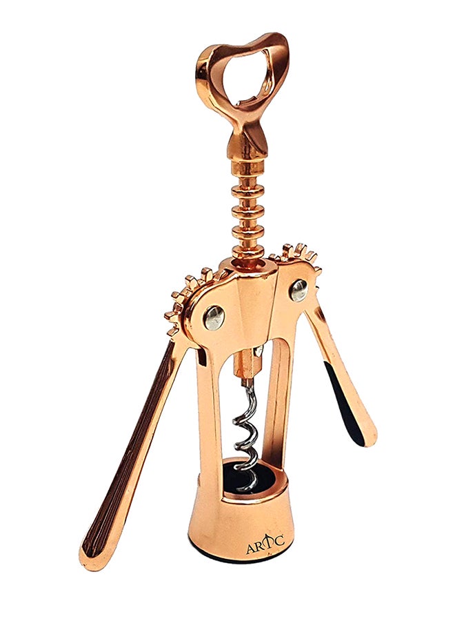 اي ار تي سي فتاحة زجاجات الشراب مطلية بالنحاس مزودة بمثقاب ذهبي وردي 1كيلوجرام - Image 3