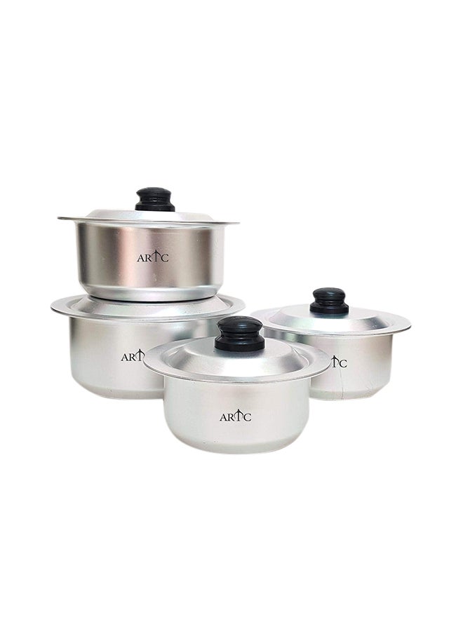 ARTC 4-Piece Anodized Aluminium Cooking Set Silver 5kg  - Image 2