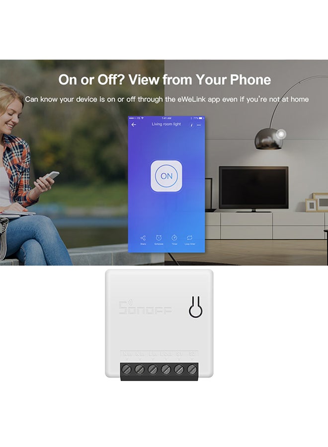 Mini Diy Two Way Smart Switch With Google Home/Nest Ifttt & Alexa White 0.042kg - v1570451215/N30578414A_2