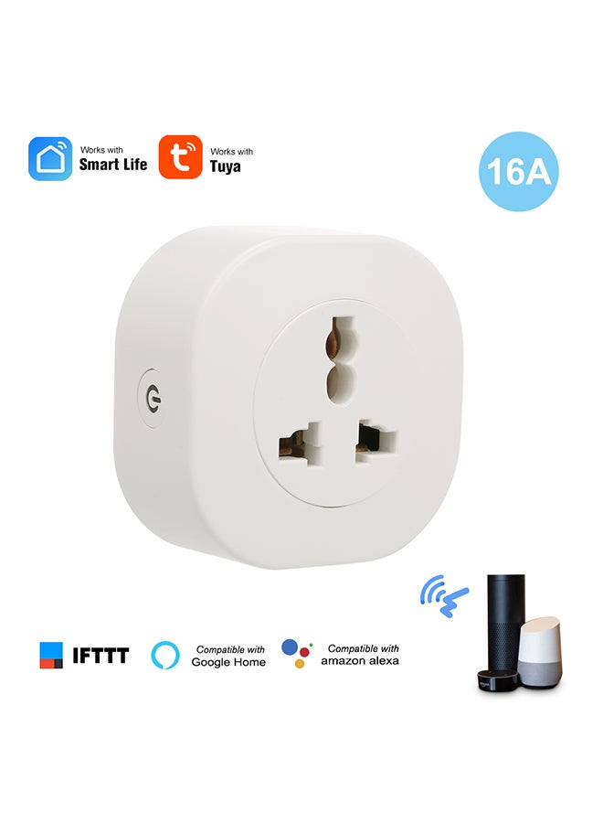 Home Socket Voice Control Compatible With Amazon Echo White - Image 4