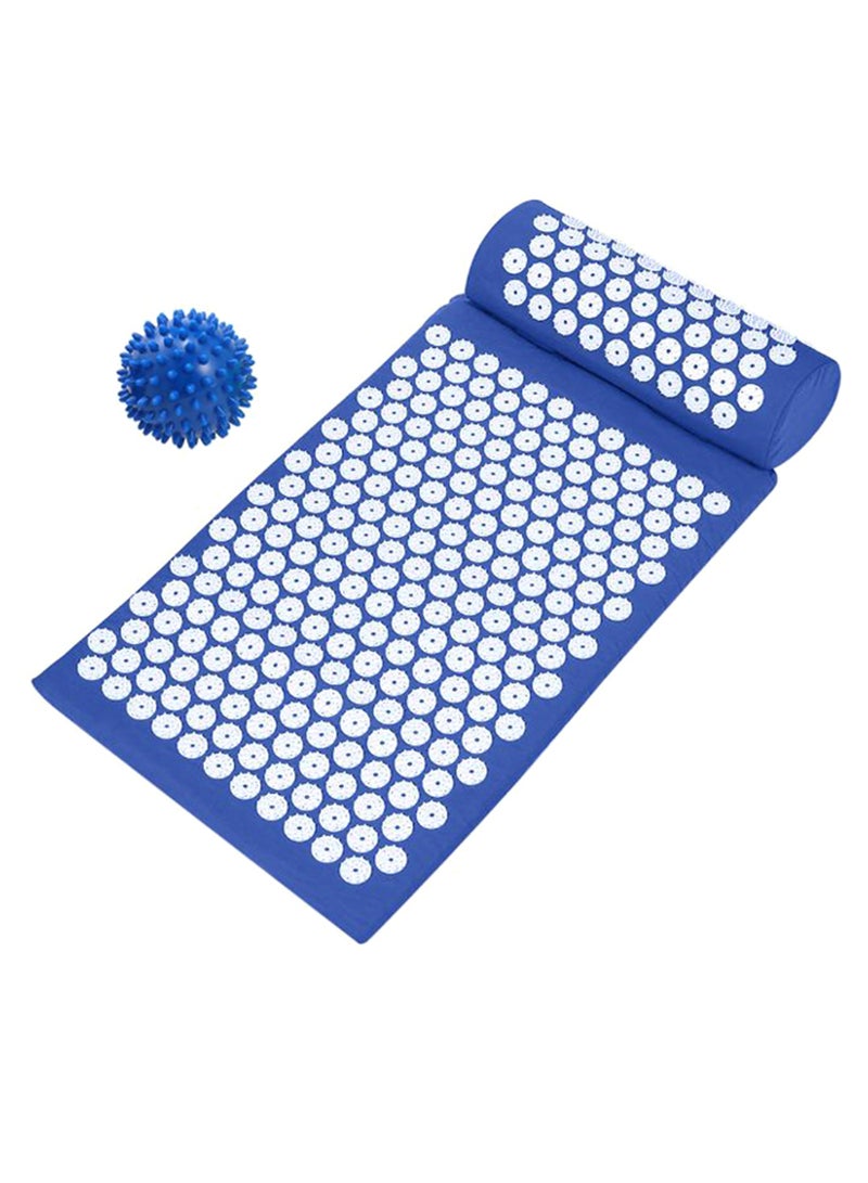 Acupressure Yoga Mat With Ball And Pillow 37cm