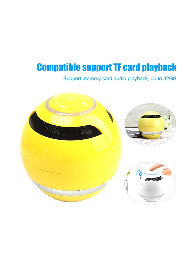 Portable Wireless Bluetooth Speaker Yellow - Image 2