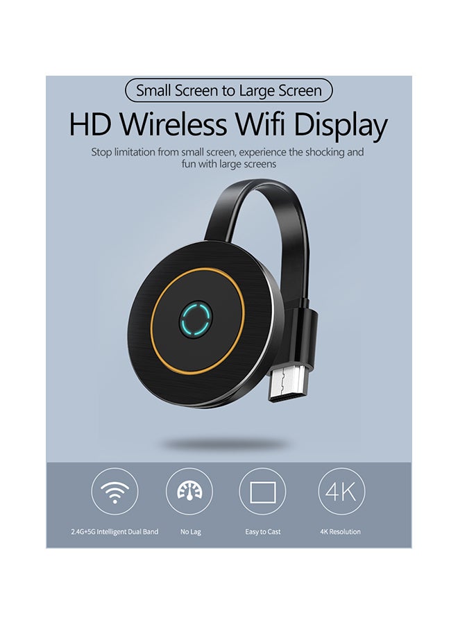 Mirascreen - G10 2.4G/5G WiFi Display Dongle Receiver V6567 Black - Image 1