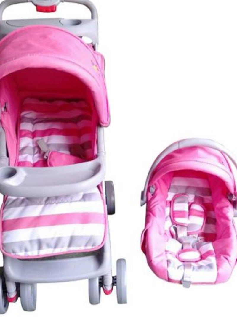 Baby love Kids Comfortable Stroller With Safety Cushioned Car Seat For Baby  - Image 2