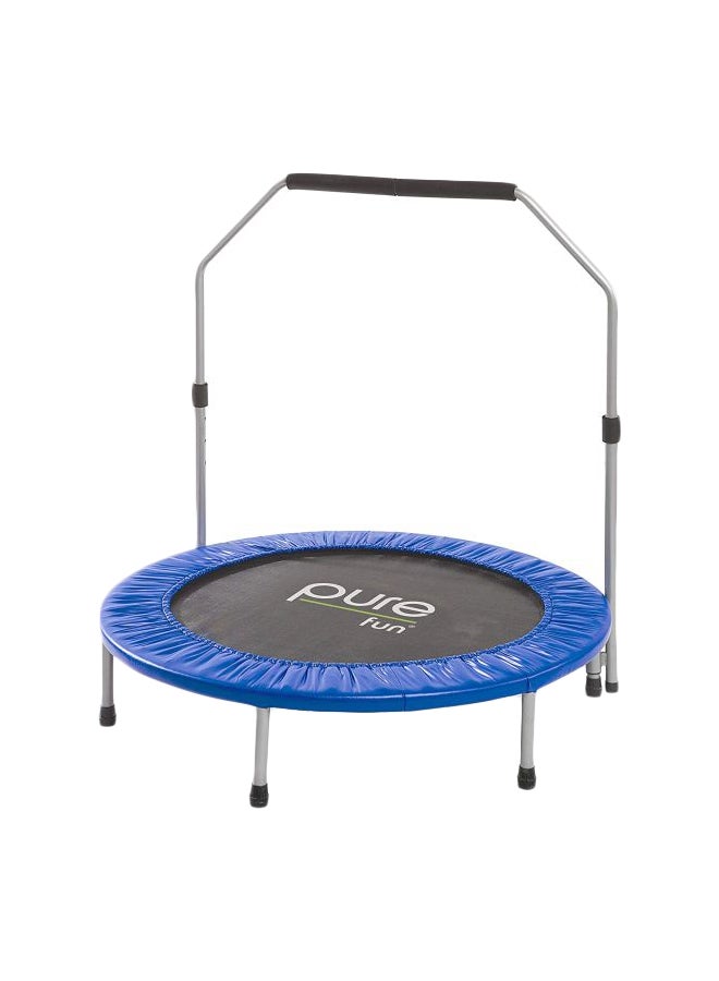 Pure Fun - Exercise Trampoline With Handrail 40inch 40inch - Image 1