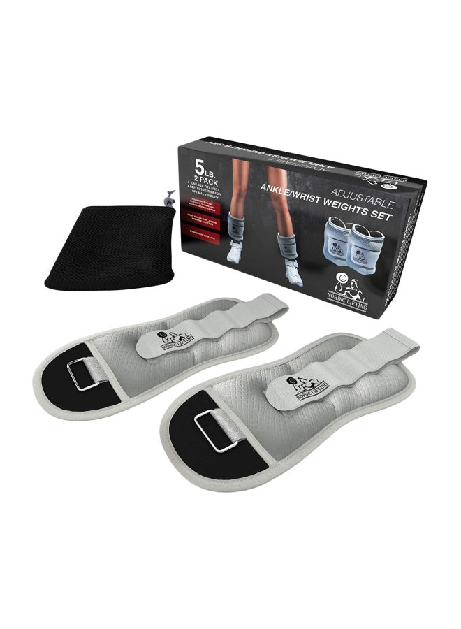 Nordic Lifting 2-Piece Ankle And Wrist Weight Bands 3lbs 1.36kg  - Image 1
