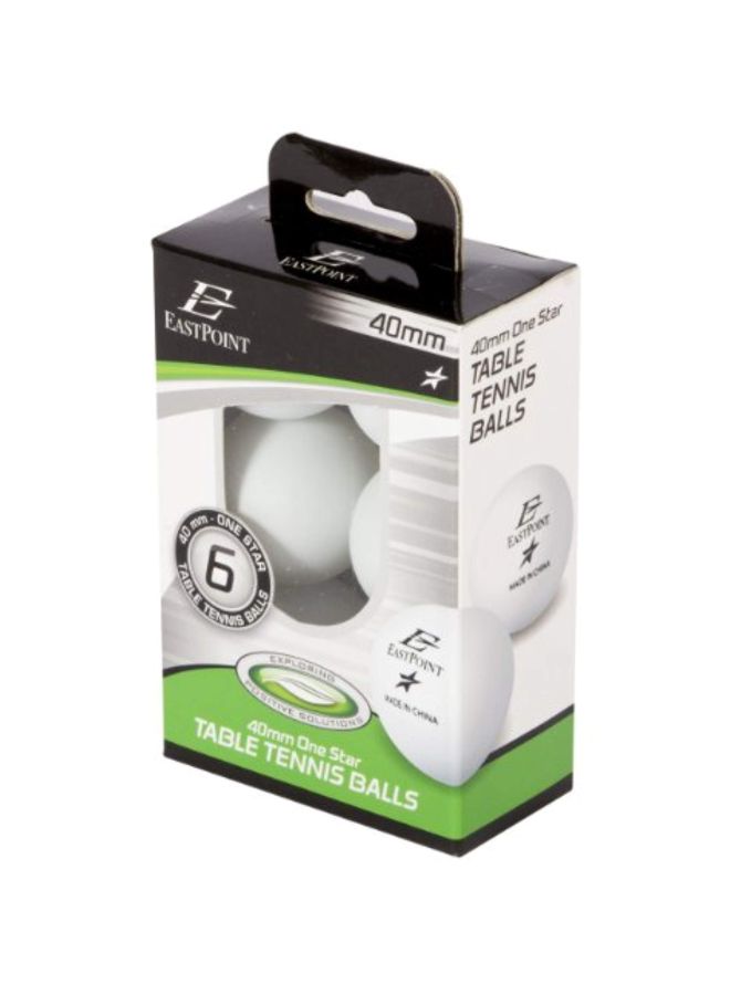 EastPoint Sports - 6-Piece Three Star Table Tennis Ball - Image 1