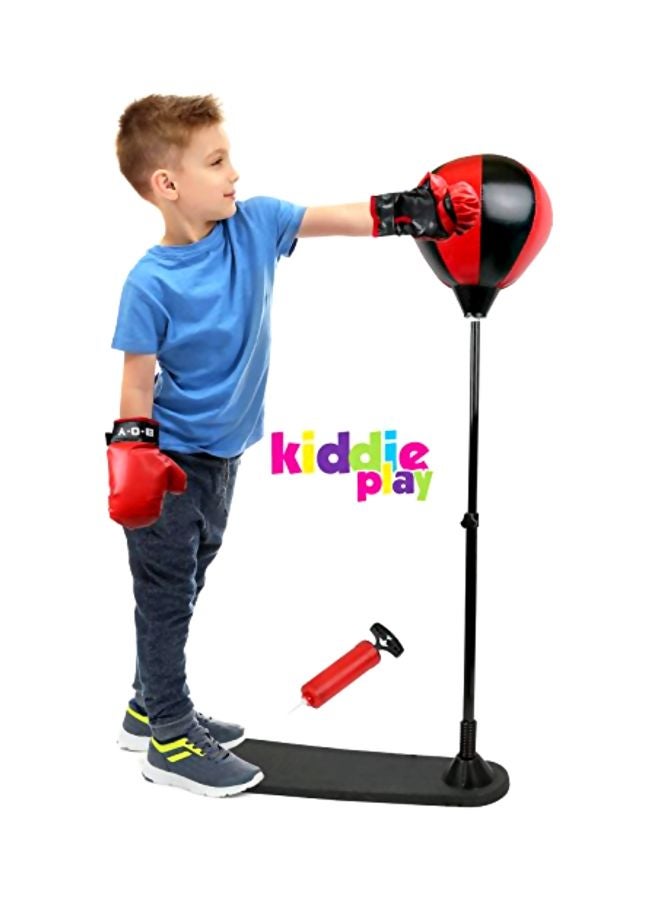 كيدي بلاي طقم ملاكمة بتصميم قائم مع كرة ملاكمة وقفازات طراز KT9038 Small - Image 3