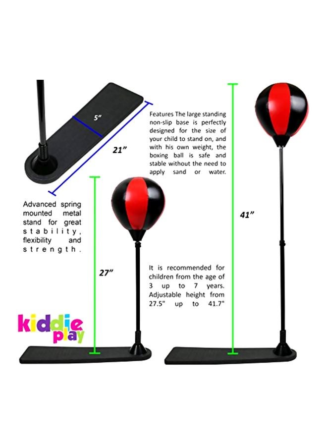 كيدي بلاي طقم ملاكمة بتصميم قائم مع كرة ملاكمة وقفازات طراز KT9038 Small - Image 5