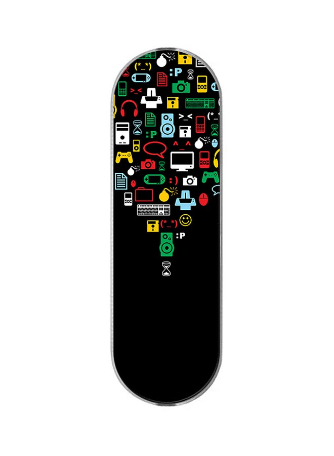 ستايلايزد مسند بمقبض يونيفرسال 3 في 1 للموبايل كونفيرجينس (باللون الأسود) - Image 1