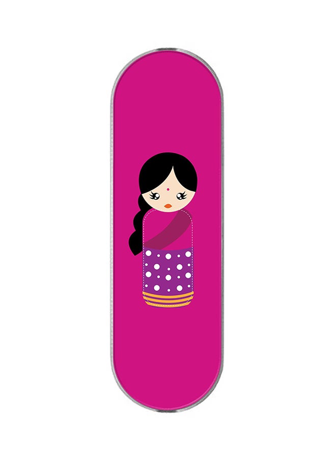 Stylizedd 3-In-1 Universal Mobile Phone Grip Holder Indian Doll  - Image 1