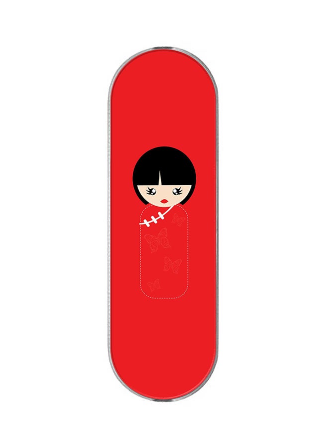 Stylizedd 3-In-1 Universal Mobile Phone Grip Holder Chinese Doll - Image 1