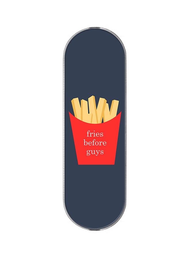 Stylizedd 3-In-1 Universal Mobile Phone Grip Holder Fries Before Guys - Image 1