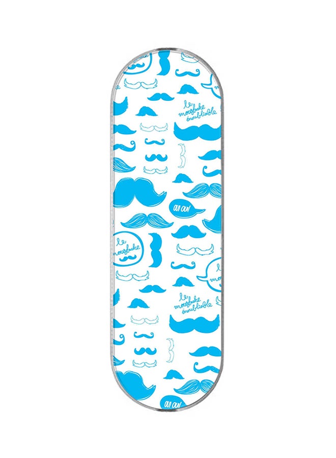 Stylizedd 3-In-1 Universal Mobile Phone Grip Holder Le Moustache - Image 1