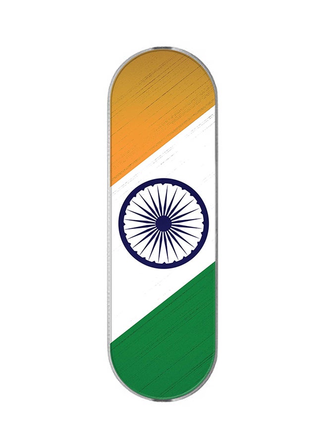 Stylizedd 3-In-1 Universal Mobile Phone Grip Holder Flag Of India - Image 1