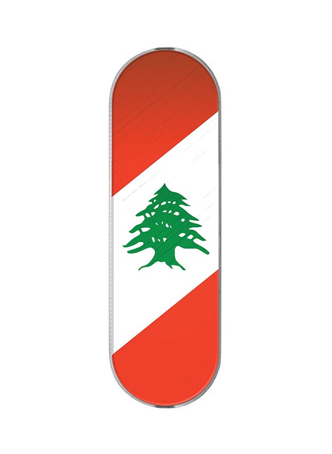 Stylizedd 3-In-1 Universal Mobile Phone Grip Holder Flag Of Lebanon - Image 1