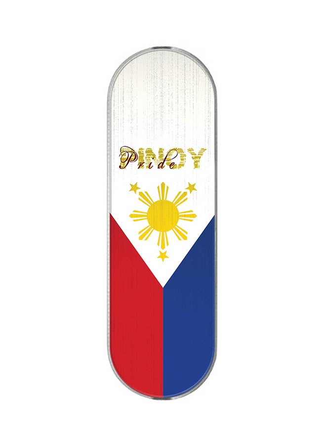 Stylizedd 3-In-1 Universal Mobile Phone Grip Holder Pinoy Pride - Image 1