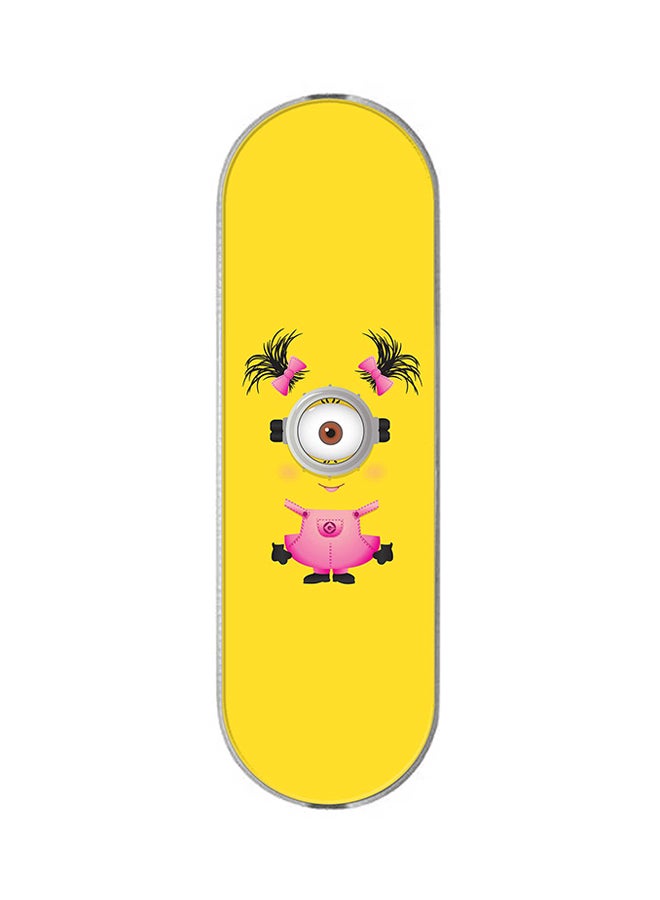 Stylizedd 3-In-1 Universal Mobile Phone Grip Holder Girly Minion 1 - Image 1