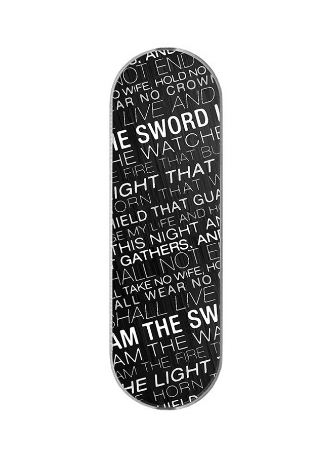 Stylizedd 3-In-1 Universal Mobile Phone Grip Holder GOT Night's Watcher Oath - Image 1