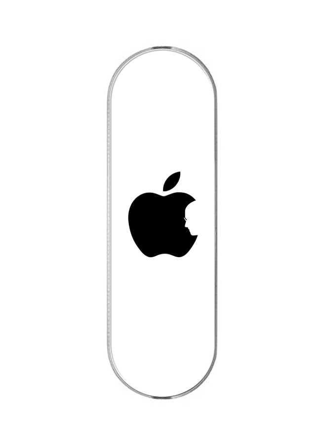 Stylizedd 3-In-1 Universal Mobile Phone Grip Holder Steve's Apple - White - Image 1