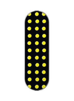 3-In-1 Universal Mobile Phone Grip Holder Yellow Dots