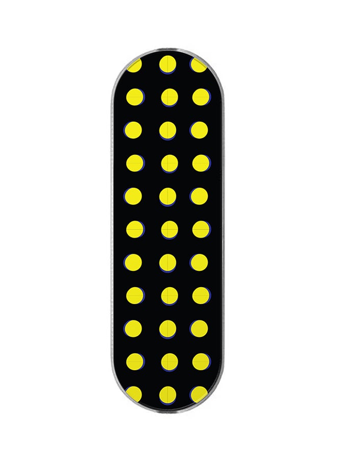 Stylizedd - 3-In-1 Universal Mobile Phone Grip Holder Yellow Dots - Image 1